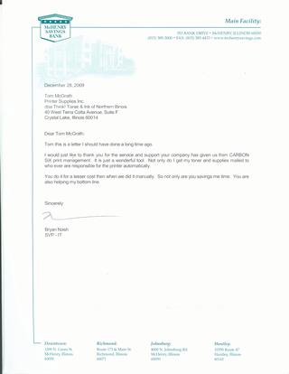McHenry Savings Bank Letter of Reference2
